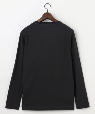 JOSEPH ABBOUD 【オリジナルオーガニックコットン使用】JOE COTTONサッカー クルーネック Tシャツ ブラック系