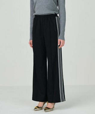 GRACE CONTINENTAL ウールジャージトラックパンツ ブラック