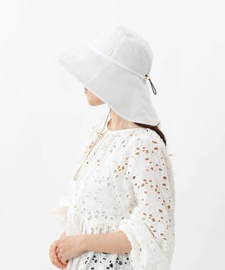 AURORA 【 Beaurance （ビューランス）】サマーシールド広つばキャペリンハット ホワイト