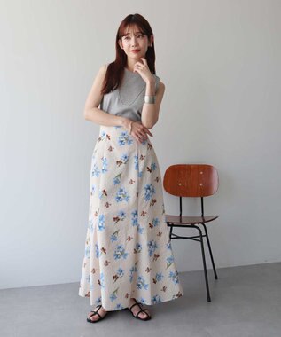 earth music&ecology 【WEB限定】リブタンクトップ ボーダー