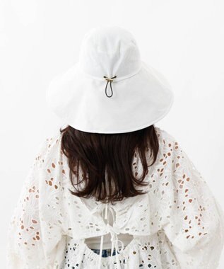 AURORA 【 Beaurance （ビューランス）】サマーシールド広つばキャペリンハット ホワイト