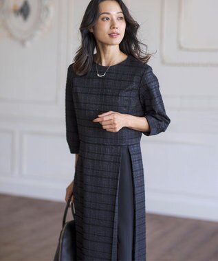 J.PRESS LADIES ショートパール ネックレス シルバー系