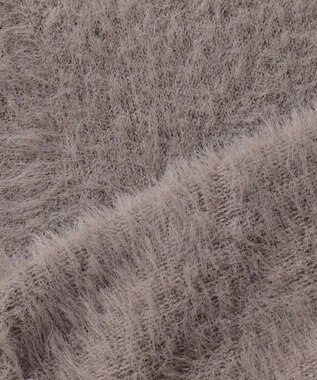 組曲 S ナイロンファー カーディガン ブラウン系