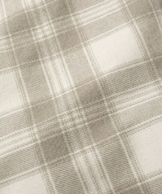 earth music&ecology サイドレースアップミニスカート Check Ivory