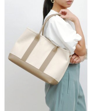 UNBILLION cachecache パーテーションキャンバストートバッグL