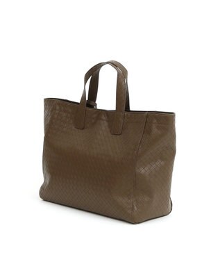 UNBILLION カシュカシュ cachecache / メッシュエンボスA4ショッパートート チョコ