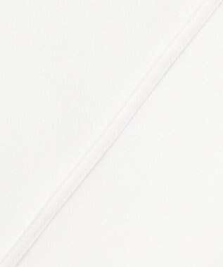 ICB 【先行予約・WEB限定カラーあり】マラボーテライトジョーゼット 半袖ボウタイ付きシャツカラートップス オフホワイト×レース襟［WEB限定］