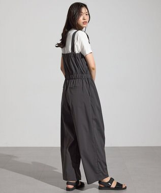 ANY L 【南明奈さんコラボ】撥水サロペット チャコール