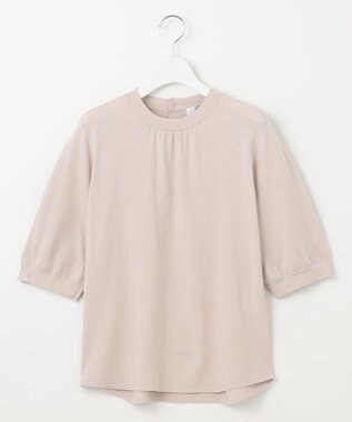 J.PRESS LADIES L 【洗える】レーヨンエリートストレッチ ギャザースリーブ ニット ベージュ系