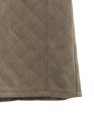 Green Parks ・ＥＬＥＮＣＡＲＥ　ＤＵＥ　エンボスナロースカート Brown