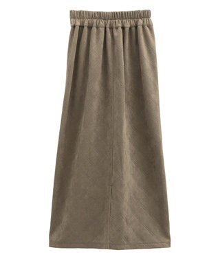 Green Parks ・ＥＬＥＮＣＡＲＥ　ＤＵＥ　エンボスナロースカート Brown