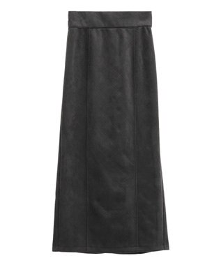 Green Parks ・ＥＬＥＮＣＡＲＥ　ＤＵＥ　エンボスナロースカート Charcoal Gray