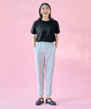 ANY L 【UVケア/接触冷感】プレミアムベーシック半袖Ｔシャツ ブラック