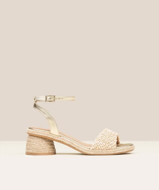 gaimo 【GAIMO/ガイモ】スクエアトゥストラップサンダル/EVONY アイボリー