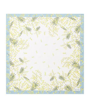 MOONBAT 【シルク100%】FURLA (フルラ) ミモザ シルクプリントスカーフ 65cm×65cm UV対策 手洗い可能