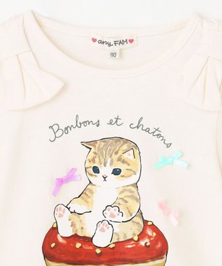 ANY KIDS 【mofusand×any FAM】半袖Tシャツ エクリュ