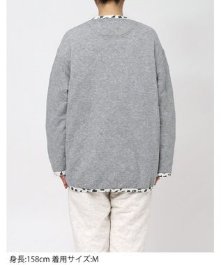 tsumori chisato SLEEP ツモリチサト カーディガン キルトニット素材(本体) あったか 長袖 ルームウェア レディース URW431 /ワコール グレー