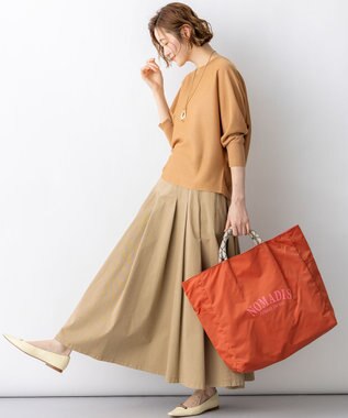 23区 【先行予約】シャイニーシアー ドルマン ニット キャメル系