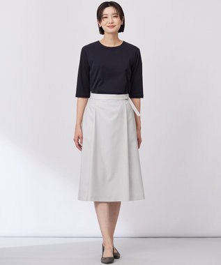 J.PRESS LADIES L 【WEB限定カラーあり・洗える】スムースジャージー カットソー ネイビー系