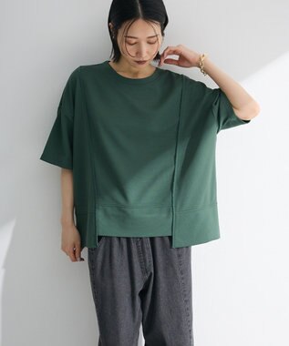 Green Parks テープパイピングリップルプルオーバー Green