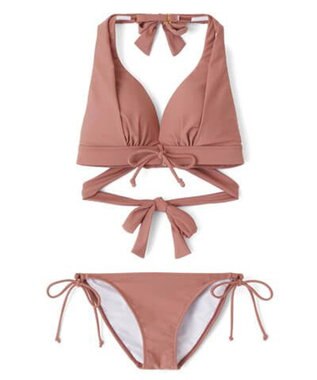 San-ai Resort（三愛水着楽園） ナチュラルだけどしっかり盛れる【ナチュラルアップブラ】ノンワイヤービキニ　7M・9M ピンク