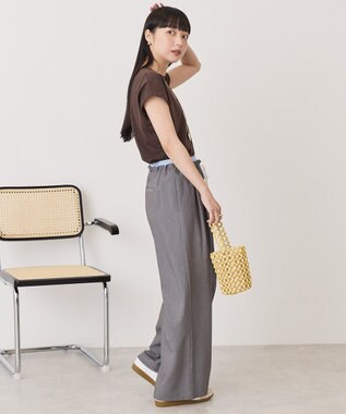 AMERICAN HOLIC 【先行予約】【抗菌防臭】フレンチスリーブプルオーバー Brown