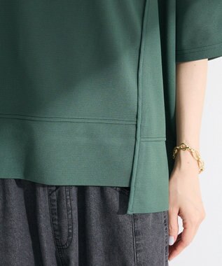 Green Parks テープパイピングリップルプルオーバー Green