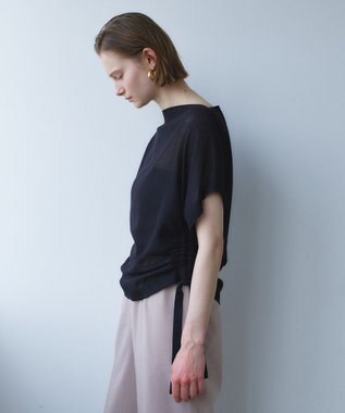 BEIGE， LIATRIS / ドロスト ドルマンブラウス Black