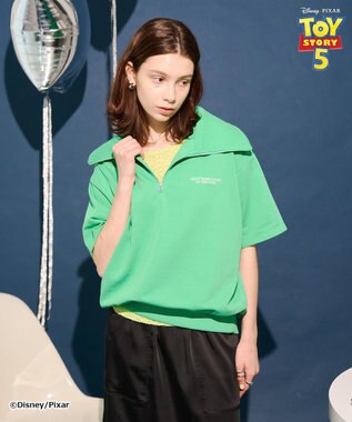 AMERICAN HOLIC 【TOY STORY 5】ハーフZIPプルオーバー Light Green