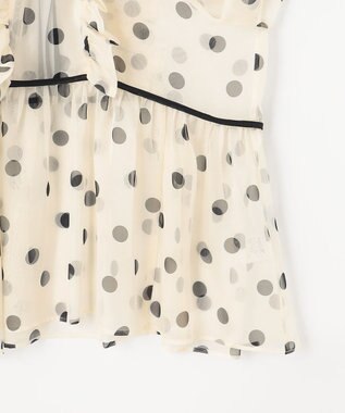 組曲 【組曲×setsuko sagittaire】シフォンプリントバックシャンブラウス アイボリー系5