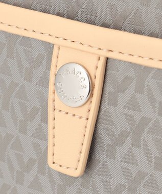 Y'SACCS モノグラムジャカード　ハーフムーン2WAYトート グレージュ