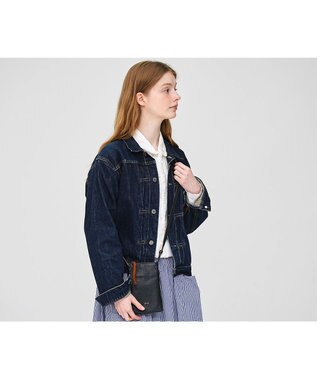 genten タスカ ファスナー付きスマホショルダー ネイビー