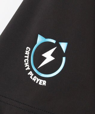 PW CIRCULUS 【吸水速乾 / UV遮蔽率99.5% UVカット / ストレッチ】【MEN】アニマルグラフィックモックT ゴルフ ブラック系