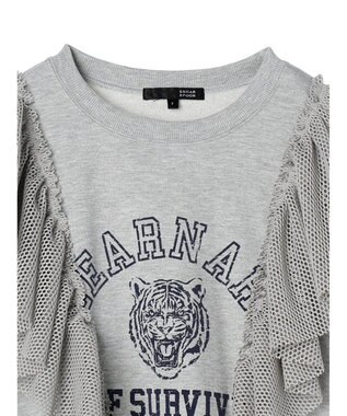 Green Parks ・ＳＵＧＡＲ　ＳＰＯＯＮ　タイガーｐｔラッフルスウェット Gray Mixture