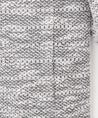 自由区 S カラミツイードノーカラー ジャケット ライトグレー系