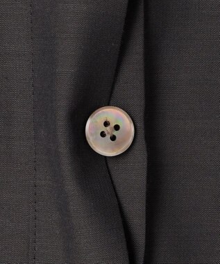 J.PRESS LADIES L Pe リネン シアー スラブ ノーカラー ブルゾン スレートブラウン系