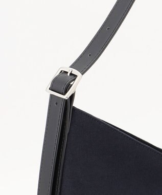 ICB リネン混ワンショルダー ネイビー系