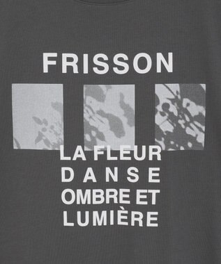 Green Parks ＳＥＴ２点フォトＴシャツ＋レースキャミビスチェ Charcoal Gray