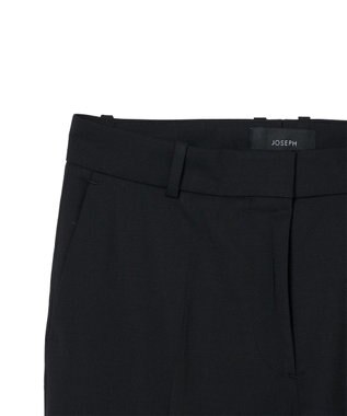 JOSEPH 【WEB＆OUTLET限定】テイラーウールブレンド　アンクルレングストラウザーズ Black