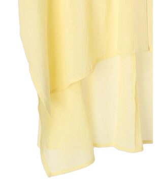 AMERICAN HOLIC バックギャザーＶネックシアーシャツ Light Yellow