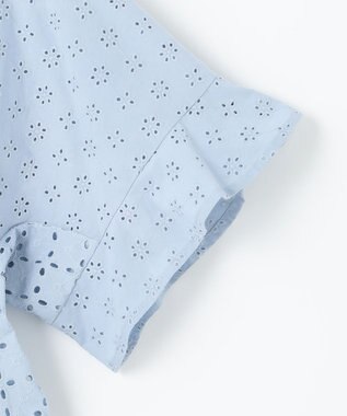 組曲 【WEB限定カラーあり】エンブロイダリーレース ペプラムブラウス 【WEB限定】サックス系9