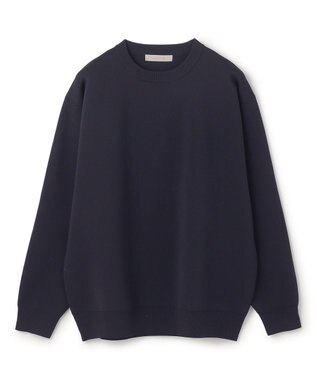 UNFILO MENS スマートニット プルオーバー ネイビー