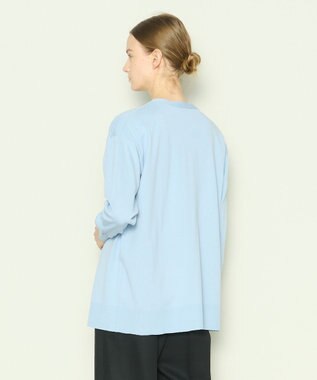 JOSEPH 【洗える】フィールコットン　カーディガン Sky blue