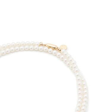 23区 プチパール ロング ネックレス アイボリー系