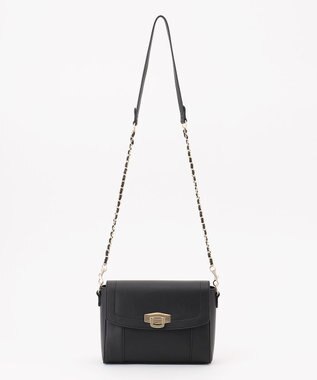 ANY SIS 【2WAY】サイドラインメタルショルダー バッグ ブラック