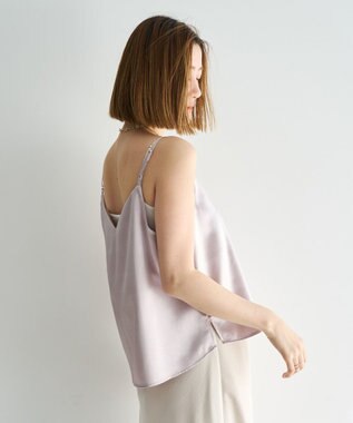 YECCA VECCA [2SET]キャミレイヤードレースシャツ Off White