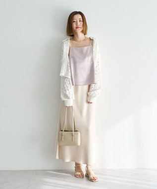 YECCA VECCA [2SET]キャミレイヤードレースシャツ Off White