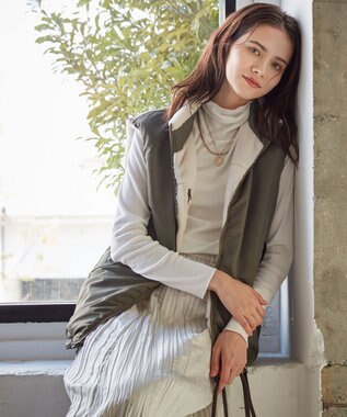 23区 【SLOW/一部店舗限定】リンクルサテン スカート アイボリー系