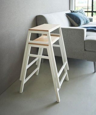 tower スツール タワー H45  ホワイト ホワイト