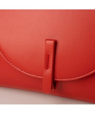 UNBILLION cachecache ワンハンドルフラップ付きミニショルダー レッド